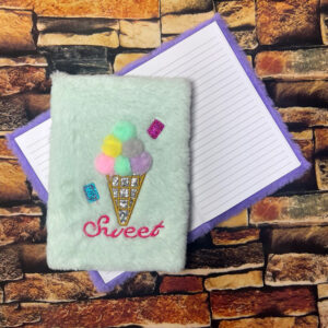 Libreta Peluda Cono de Helado 80 hojas 3 colores - Imagen 4