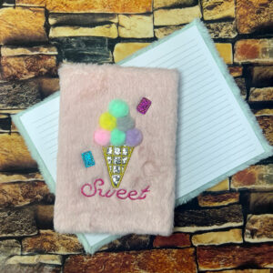 Libreta Peluda Cono de Helado 80 hojas 3 colores - Imagen 3