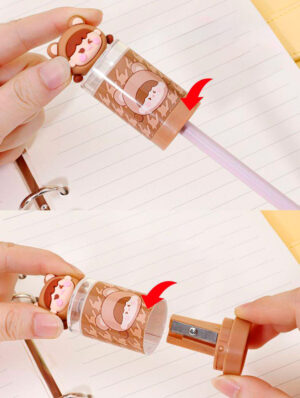 Sacapuntas Diseño Niña con depósito de migas - Imagen 2