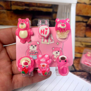 Set 6 Clips LOTSO Kawaii Papelería 3 modelos - Imagen 3