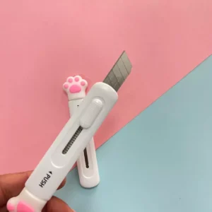 Corta Cartón Patita de Gato blanco único modelo - Imagen 2