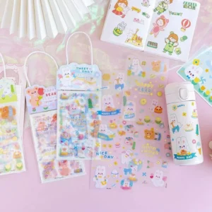 Pegatinas Kawaii Variados 5 Piezas 10 Modelos - Imagen 2
