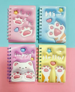 Libreta Argollada Diseño Gatito - Imagen 1