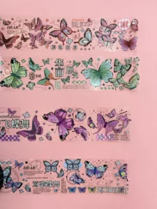 Lamina de stickers de mariposa