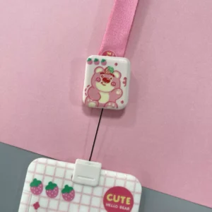 Credencial Lotso con lanyards Textura 3d Infantil - Imagen 4