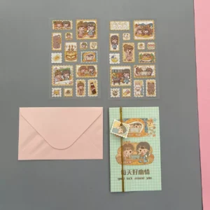 Juego de Pegatinas Muñeca 4 Modelos Estilo Retro - Imagen 5