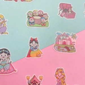Stickers Princesas 20 Diseños 40 Unidades - Imagen 2