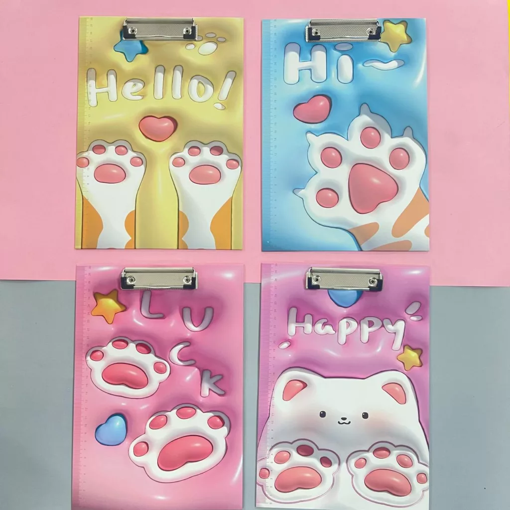 Tabla Sujeta Papel Gatito