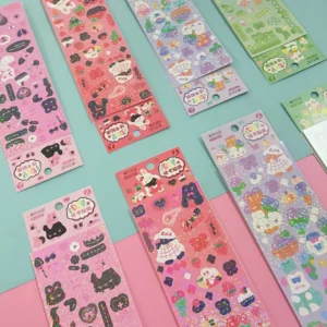 2 Laminas de Stickers DIY 78 adorables 4 modelos - Imagen 1