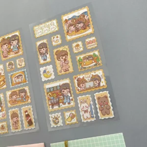 Juego de Pegatinas Muñeca 4 Modelos Estilo Retro - Imagen 3