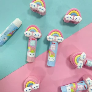 Pegamento en barra Arcoíris Silicona 2 colores - Imagen 1