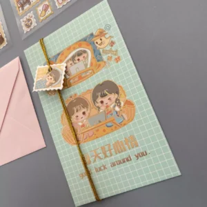 Juego de Pegatinas Muñeca 4 Modelos Estilo Retro - Imagen 4