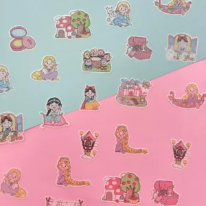 Stickers Princesas 20 Diseños 40 Unidades - Imagen 3