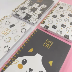 Libreta Argollada Tapa Dura Gatito - Imagen 2