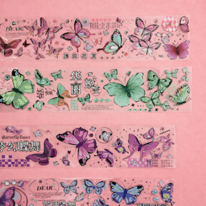 Lamina stickers de Mariposa coloridas 4 Modelos