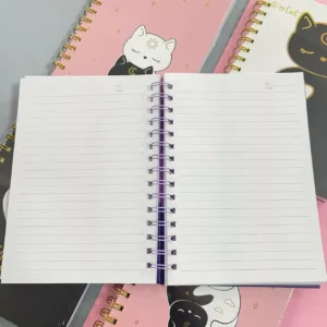 Libreta Argollada Tapa Dura Gatito - Imagen 3