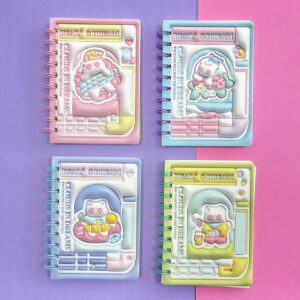 Libreta Argolladas Conejo con relieve 4 modelos - Imagen 2