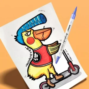 Kit Marcadores acrílicos 24 colores doble punta - Imagen 5