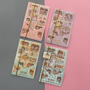 Juego de Pegatinas Muñeca 4 Modelos Estilo Retro - Imagen 2