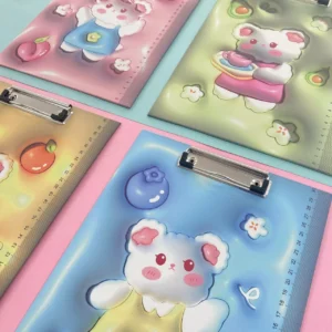 Tabla Sujeta Papel de Osos con Relieve 4 Modelos - Imagen 2