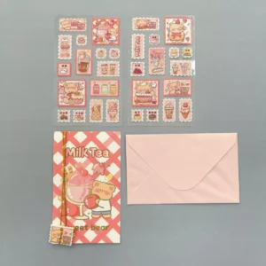 Juego de Pegatinas comida 4 Modelos Estilo vintage - Imagen 5