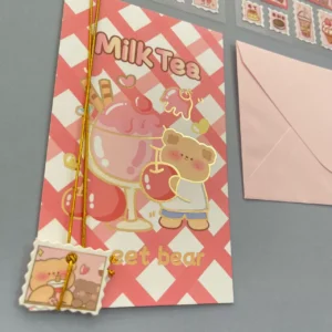 Juego de Pegatinas comida 4 Modelos Estilo vintage - Imagen 4