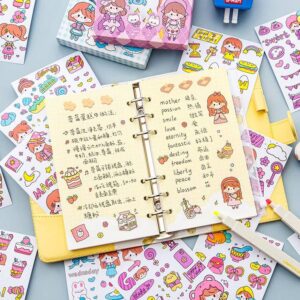 50 Stickers Kawaii Caja de Regalo 4 Diseños - Imagen 3