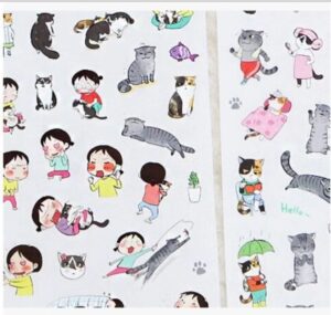 Set de 6 Stickers de Gato - Imagen 2