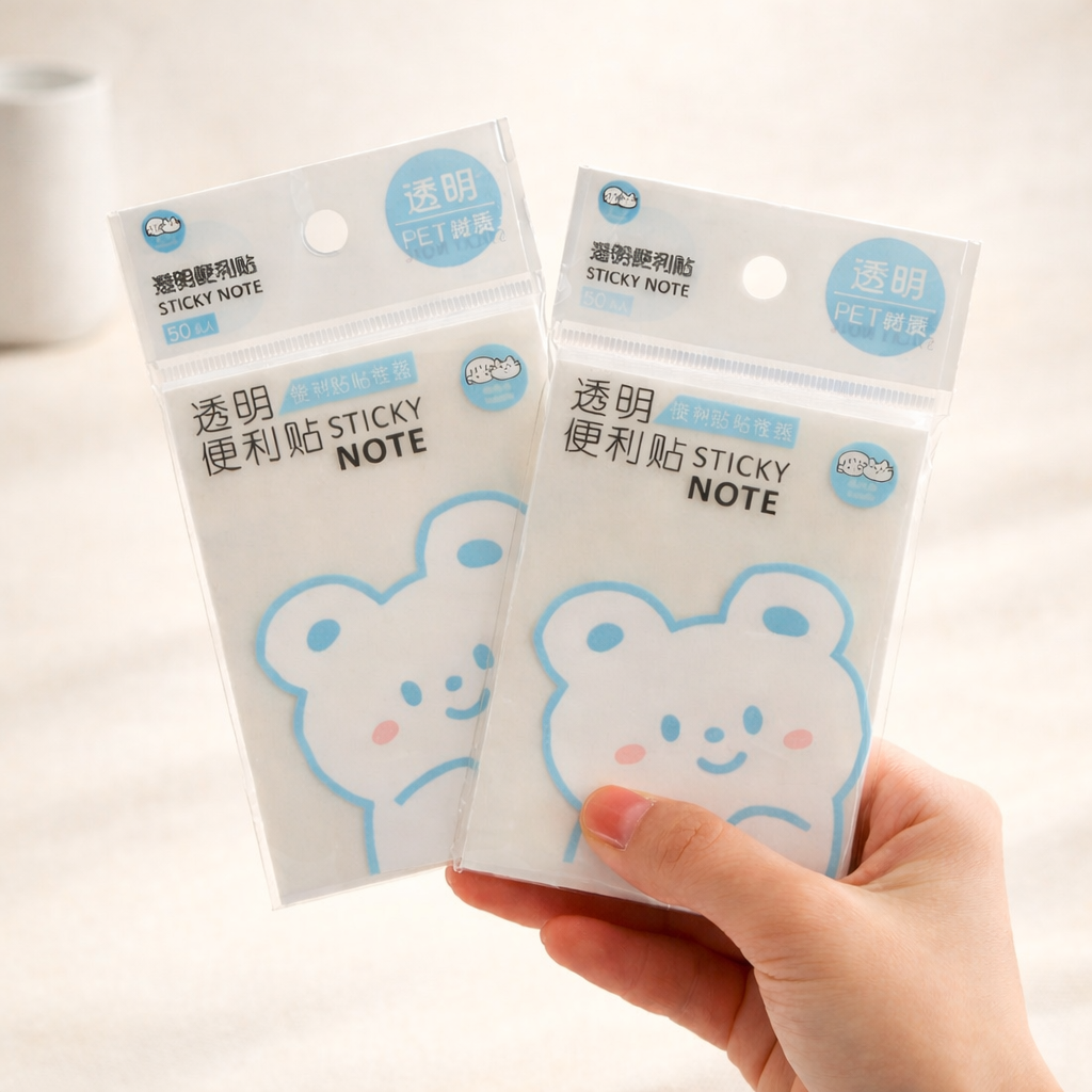 Nota Adhesiva Transparente post it 50 Hojas 1 Nota Adhesiva Transparente post it 50 Hojas