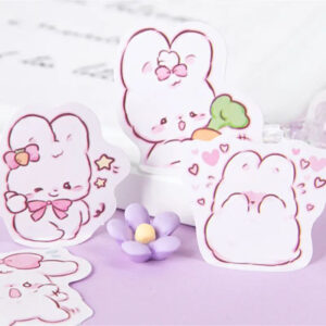 45 Pegatinas Mini Stickers de Conejitos Kawaii - Imagen 4