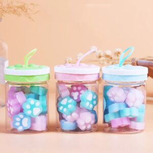 Gomas de Borrar Patita de Gato 3 Colores - Imagen 3