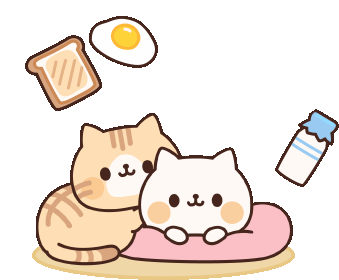 Gatitos con hambre kawai