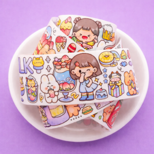 Cinta Decorativa Washi Tape Comida 4 modelos - Imagen 3
