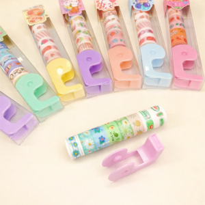 Rollos de Washi tape Con Dispensador 2,5 mts
