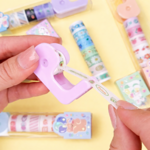 Rollos de Washi tape Con Dispensador 2,5 mts