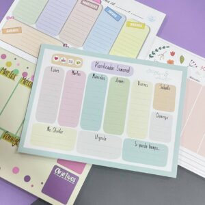 Posters semanal kawaii Multicolor - Imagen 2
