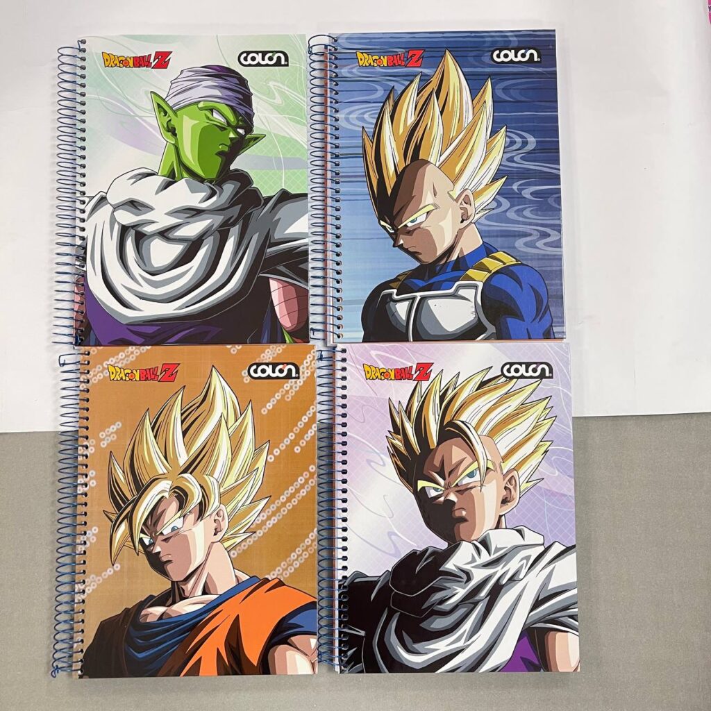 Cuadernos universitarios 3 materias Dragon Ball 4 unidades por paquete