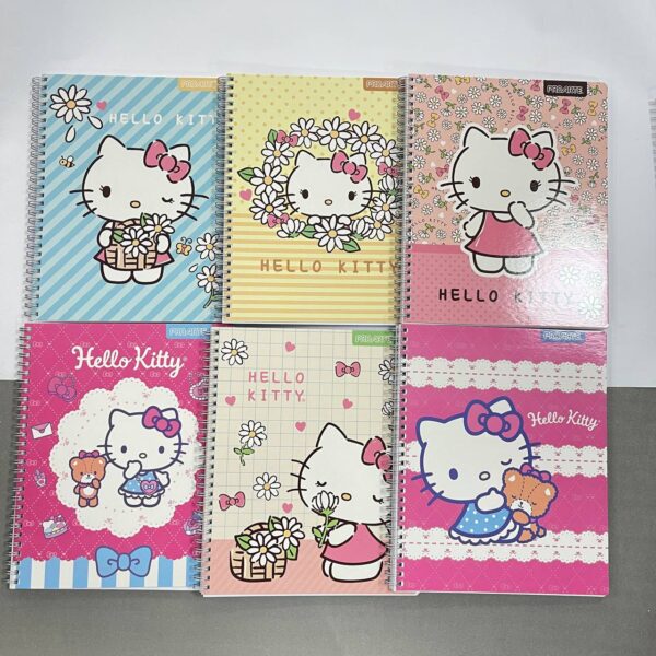 Cuaderno universitario Hello kitty 7 mm 10 unidades por paquete