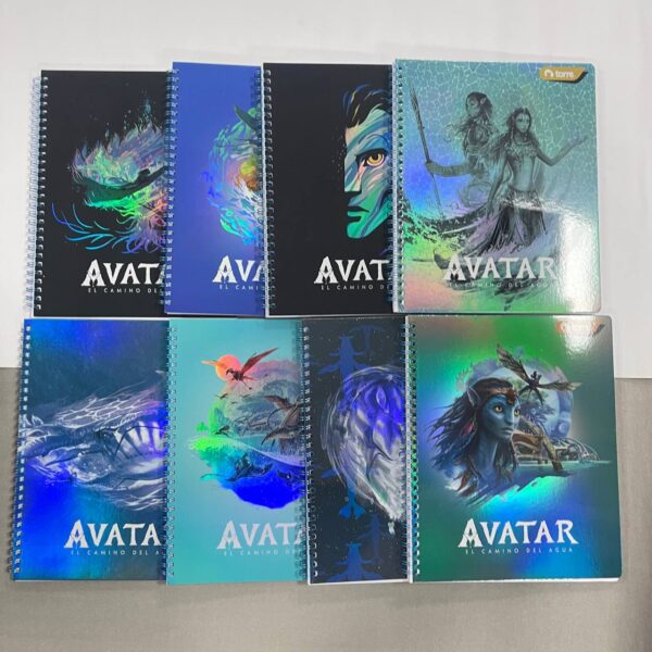 Cuadernos universitarios Avatar 7mm 10 unidades por paquete 8 cuadernos