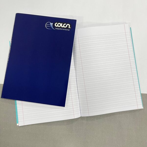 Cuaderno de caligrafía Horizontal Colon 10 unidades por paquete azul