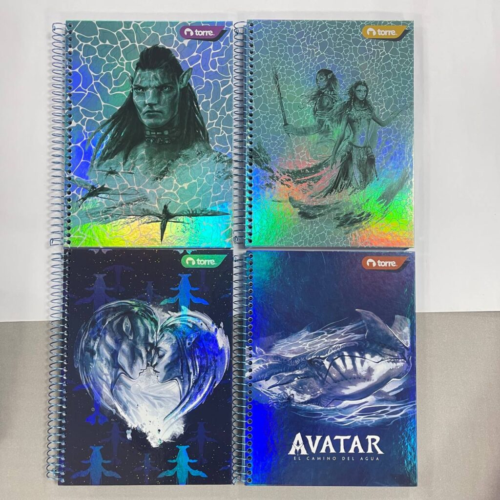 Cuadernos universitarios 3 materias Avatar 4 unidades por paquete