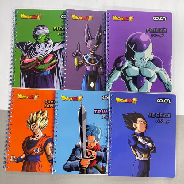 Cuadernos universitarios Dragon Ball 7mm 10 unidades por paquete
