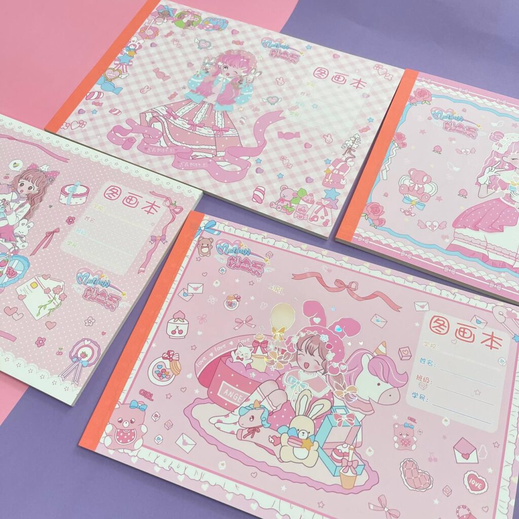 Block de Dibujo A4 de Niñas 30 hojas 4 modelos