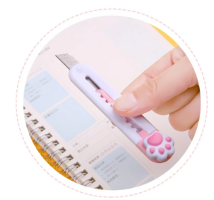 Mini Cutter retráctil Diseños Kawaii 5 Modelos - Imagen 3