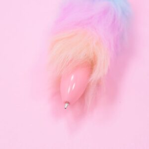 lápiz multicolor peludo arcoíris 6 colores - Imagen 3