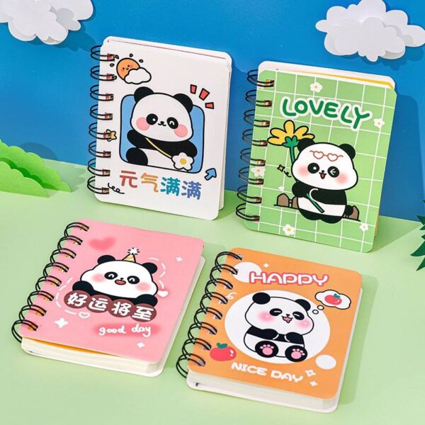 Mini libreta argollada Diseño Panda - Imagen 2