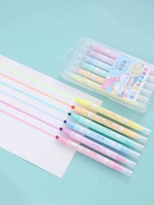 Destacador fluorescente borrable kawaii - Imagen 2