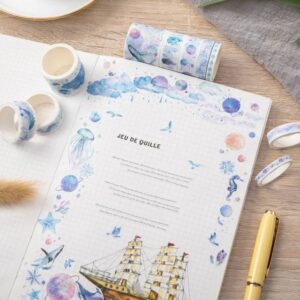 Set de rollo washi tape kawaii - Imagen 4