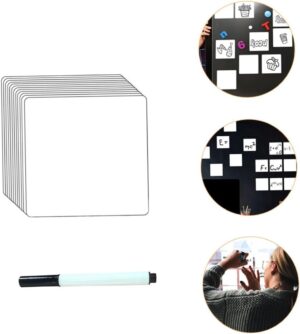 Sticker adhesivos para paredes 12 hojas blanco