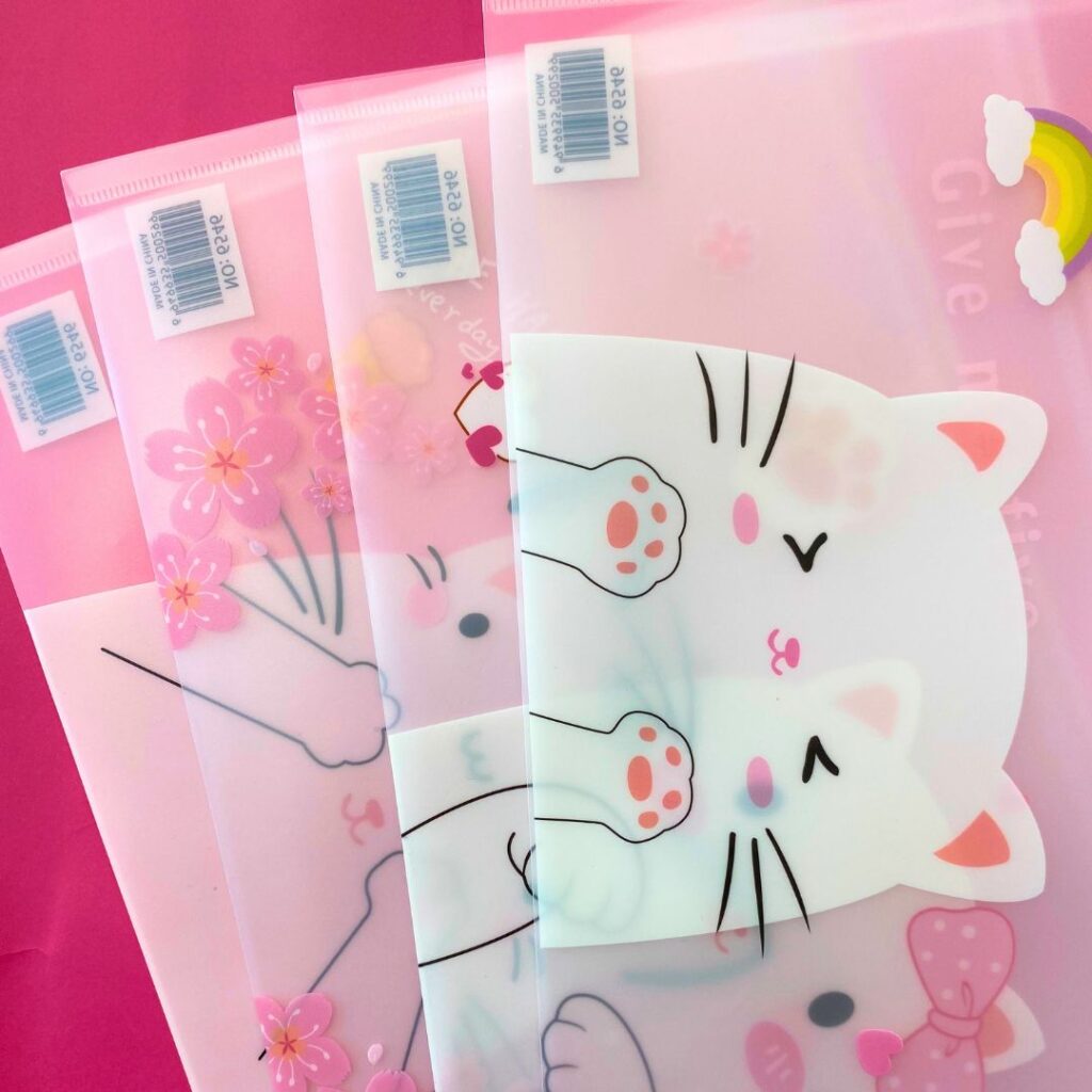 Bolsa con cremallera Gatito